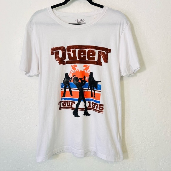 Queen Official Merch 1976 White Band Tee Medium - Picture 1 of 5